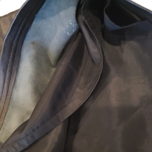 INC International concepts leather skirt  women's size 10 black (N3) - Picture 7 of 8